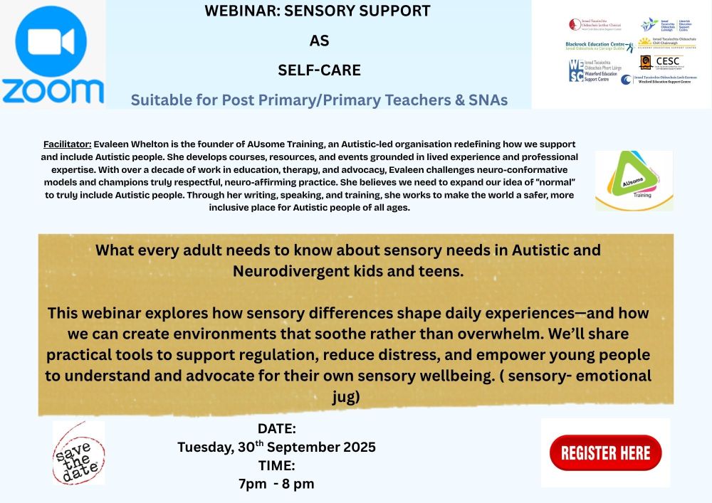 30th september 2025 sensory support as self care