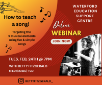 WEBINAR: HOW TO TEACH A SONG - TARGETING THE 9 MUSICAL ELEMENTS USING A FUN AND SIMPLE SONGS